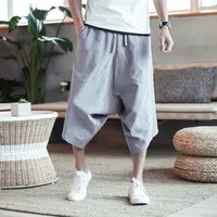 Chinese Style Cotton Low-Grade Baggy Pants Wide Leg Pants Non-Fading Non-Shrinking 3618 main image 3