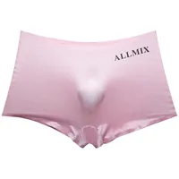 3D Pouch Sexy Letters Translucent Ice Silk Thin Men's Underwear Boxer Shorts Underpants sku image 8