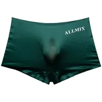 3D Pouch Sexy Letters Translucent Ice Silk Thin Men's Underwear Boxer Shorts Underpants sku image 13