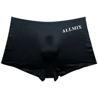 3D Pouch Sexy Letters Translucent Ice Silk Thin Men's Underwear Boxer Shorts Underpants sku image 18