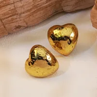 1 Pair Elegant Glam Heart Shape 304 Stainless Steel Ear Studs main image 10