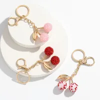 Modern Style Classic Style Cherry Arylic Bag Pendant Keychain main image 1