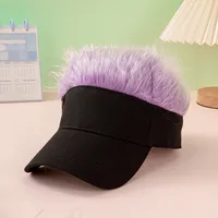 Unisex Cool Style Color Block Curved Eaves Baseball Cap sku image 1