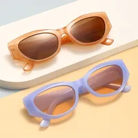 Streetwear Solid Color Ac Special-Shaped Mirror Full Frame Glasses main image 1