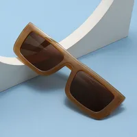 Punk Ethnic Style Solid Color Ac Square Full Frame Glasses main image 1