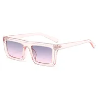 Punk Ethnic Style Solid Color Ac Square Full Frame Glasses main image 3