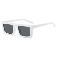 Punk Ethnic Style Solid Color Ac Square Full Frame Glasses sku image 6