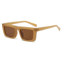 Punk Ethnic Style Solid Color Ac Square Full Frame Glasses sku image 9