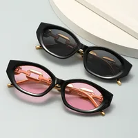Streetwear Geometric Ac Oval Frame Full Frame Glasses main image 1