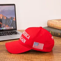 Unisex Streetwear Letter American Flag Embroidery Curved Eaves Baseball Cap main image 2