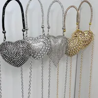 Women's Mini Plastic Metal Heart Shape Streetwear Tassel Heart-shaped Magnetic Buckle Crossbody Bag main image 3