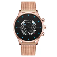 Simple Style Streetwear Color Block Buckle Quartz sku image 7