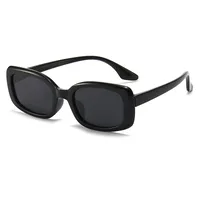 Retro Color Block Acrylic Square Full Frame Glasses main image 2