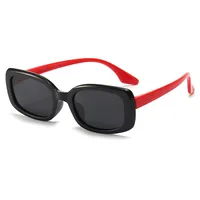 Retro Color Block Acrylic Square Full Frame Glasses main image 3
