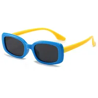 Retro Color Block Acrylic Square Full Frame Glasses sku image 6