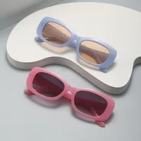 Cartoon Style Sweet Color Block Ac Square Full Frame Glasses main image 1
