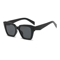 Streetwear Solid Color Ac Square Full Frame Glasses main image 2