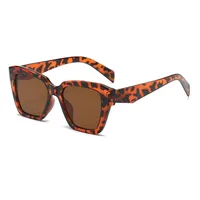 Streetwear Solid Color Ac Square Full Frame Glasses main image 5