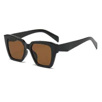 Streetwear Solid Color Ac Square Full Frame Glasses sku image 8