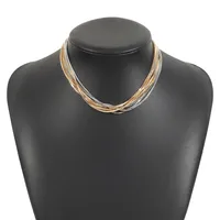 Vintage Style Classic Style Solid Color Iron Plating Women's Layered Necklaces sku image 3
