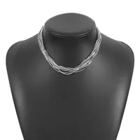 Vintage Style Classic Style Solid Color Iron Plating Women's Layered Necklaces sku image 2