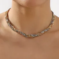 Vintage Style Classic Style Solid Color Iron Plating Women's Layered Necklaces main image 4