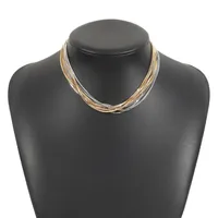 Vintage Style Classic Style Solid Color Iron Plating Women's Layered Necklaces main image 5