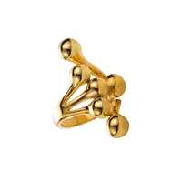 Classic Style Irregular Geometric 304 Stainless Steel Plating 18K Gold Plated Women's Rings sku image 10
