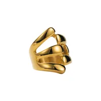 Classic Style Irregular Geometric 304 Stainless Steel Plating 18K Gold Plated Women's Rings sku image 9