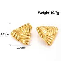1 Pair French Style Modern Style Heart Shape Bow Knot Plating Titanium Steel Ear Studs sku image 9