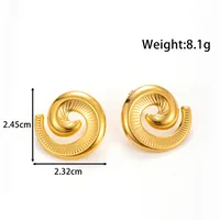 1 Pair French Style Modern Style Heart Shape Bow Knot Plating Titanium Steel Ear Studs sku image 6