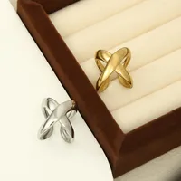 Classic Style Geometric 304 Stainless Steel Plating Unisex Open Rings main image 2