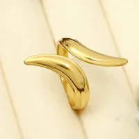 Classic Style Geometric 304 Stainless Steel Plating Unisex Open Rings sku image 1
