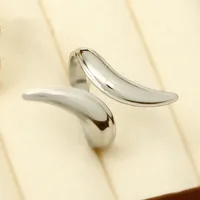 Classic Style Geometric 304 Stainless Steel Plating Unisex Open Rings sku image 2