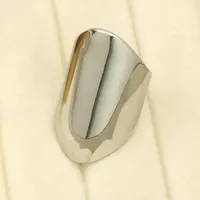 Classic Style Geometric 304 Stainless Steel Plating Unisex Open Rings sku image 3
