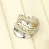 Classic Style Geometric 304 Stainless Steel Plating Unisex Open Rings sku image 4