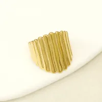 Classic Style Geometric 304 Stainless Steel Plating Unisex Open Rings sku image 11