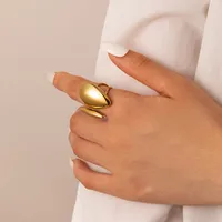 French Style Modern Style Irregular Snake 304 Stainless Steel Plating 18K Gold Plated Women's Open Rings main image 5