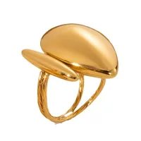 French Style Modern Style Irregular Snake 304 Stainless Steel Plating 18K Gold Plated Women's Open Rings main image 4