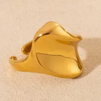 French Style Modern Style Irregular Snake 304 Stainless Steel Plating 18K Gold Plated Women's Open Rings sku image 5