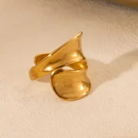 French Style Modern Style Irregular Snake 304 Stainless Steel Plating 18K Gold Plated Women's Open Rings sku image 1