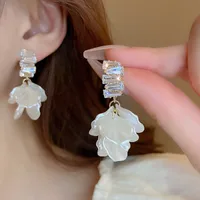1 Pair Elegant Sweet Flower Bow Knot Imitation Pearl Drop Earrings Ear Studs sku image 24