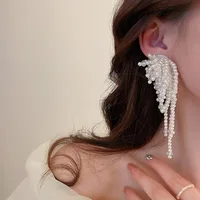 1 Pair Elegant Sweet Flower Bow Knot Imitation Pearl Drop Earrings Ear Studs sku image 33