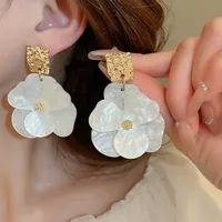 1 Pair Elegant Sweet Flower Bow Knot Imitation Pearl Drop Earrings Ear Studs sku image 28