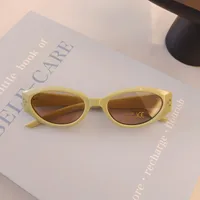 Casual Vacation Solid Color Pc Resin Cat Eye Full Frame Glasses sku image 4