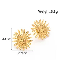 1 Pair Modern Style Sun Water Droplets Bow Knot Plating Titanium Steel Ear Studs main image 2