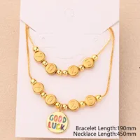 Casual Simple Style Cherry Heart Shape Flower 304 Stainless Steel Copper Polishing Enamel Plating Zircon 18K Gold Plated Women's Jewelry Set main image 5