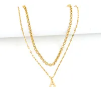 Casual Simple Style Letter 201 Stainless Steel 304 Stainless Steel Women's Pendant Necklace main image 4