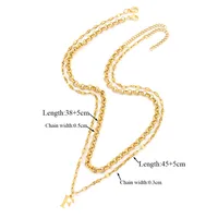 Casual Simple Style Letter 201 Stainless Steel 304 Stainless Steel Women's Pendant Necklace sku image 6