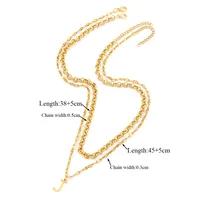 Casual Simple Style Letter 201 Stainless Steel 304 Stainless Steel Women's Pendant Necklace sku image 10